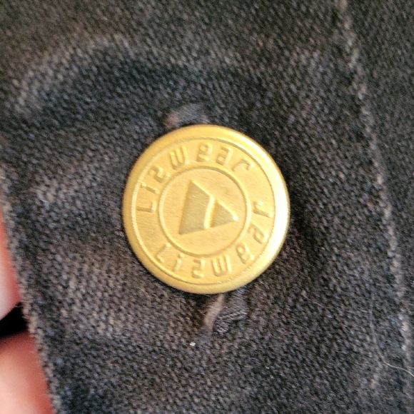 Chic Black Jean Jacket with Pearl Accents - Picture 3 of 6